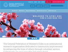Tablet Screenshot of gfwc.org